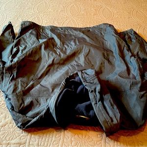 NWT Fleece lined Nylon Hooded Jacket Dark blue